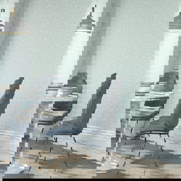 Hoopla Walls Deco Fan - Blue 10m Wallpaper