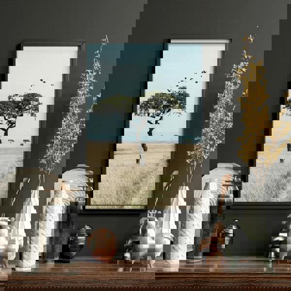 Living Room Wall Art Canvas | Set of 3 African Wildlife Wall art Prints