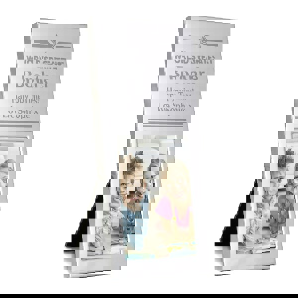 Personalised Memento Company Personalised Gold Award Small Silver 2x3 Photo Frame