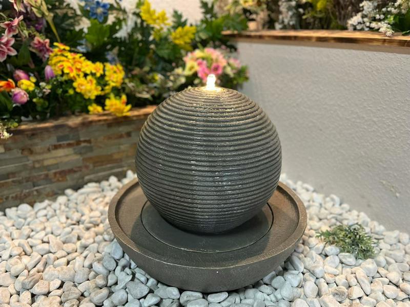 Tranquillity Water Features Radiant Sphere Modern Water Feature