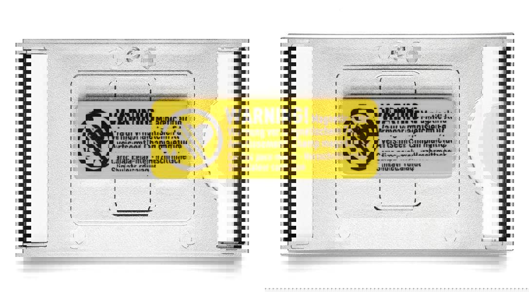 Durable Classic Magnetic Name Tag Badge Holders + Inserts | 10 Pack | 34 x 74mm