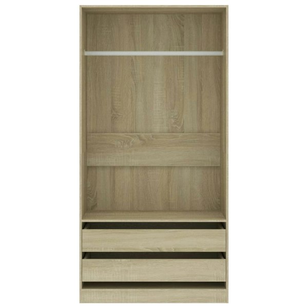 Berkfield Wardrobe Sonoma Oak 100x50x200 cm Engineered Wood