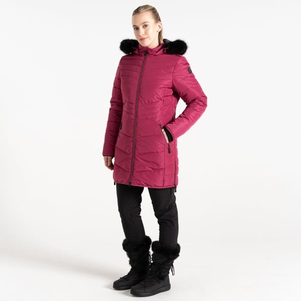 Dare 2B Women's Striking IV Mid Length Padded Jacket - Hydrangea Pink