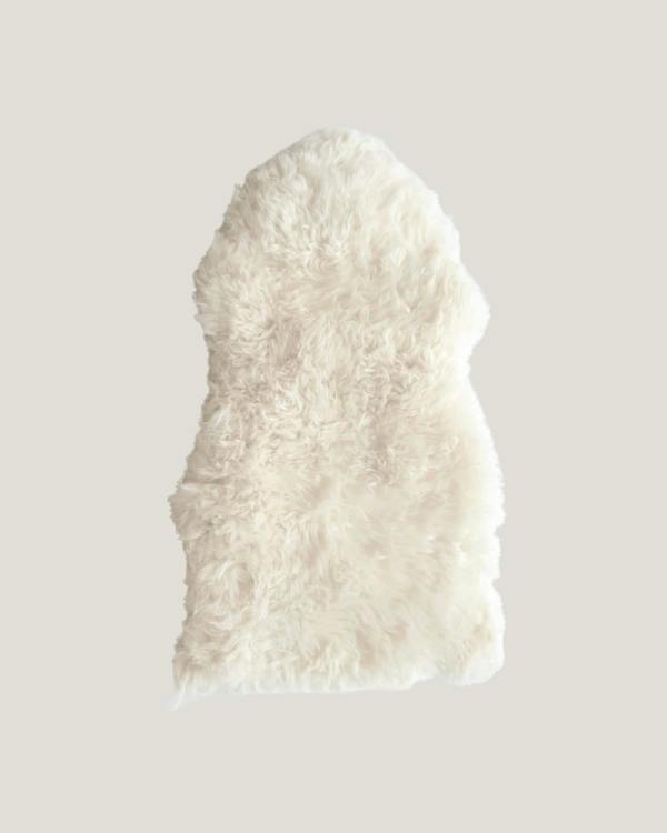 Ivory Single Sheepskin rug 