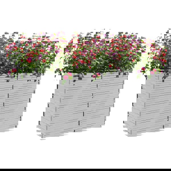 Berkfield Garden Raised Bed 160x80x77 cm Galvanized Steel Silver