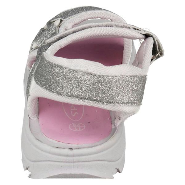 Spot On Girls Spot On Hook & Loop Strap Glitter Sandals H0366