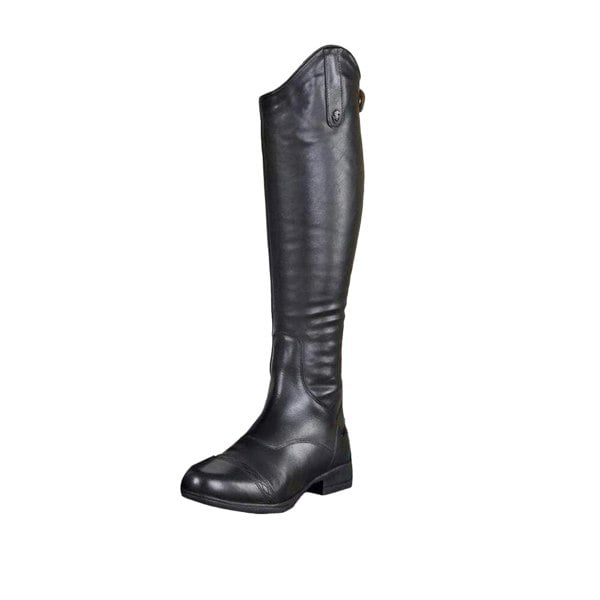 Moretta Childrens/Kids Aida Leather Long Riding Boots - Black