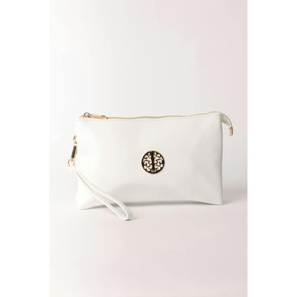 Blue Vanilla Clutch With Detachable Strap