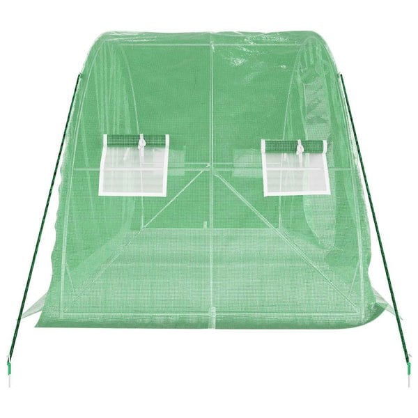 Berkfield Greenhouse with Steel Frame Green 10 m�__ 5x2x2.3 m