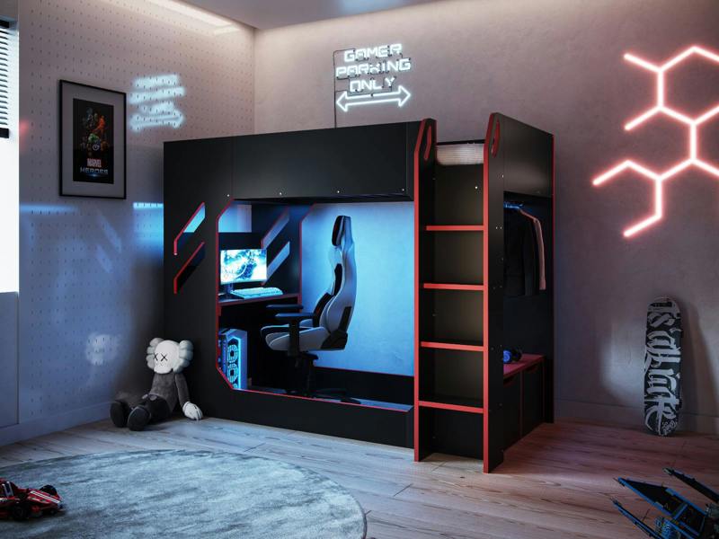 Shuttle Gaming High Sleeper Black