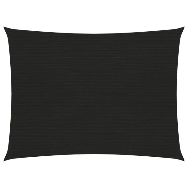 Berkfield Sunshade Sail 160 g/m�__ Black 2x2.5 m HDPE