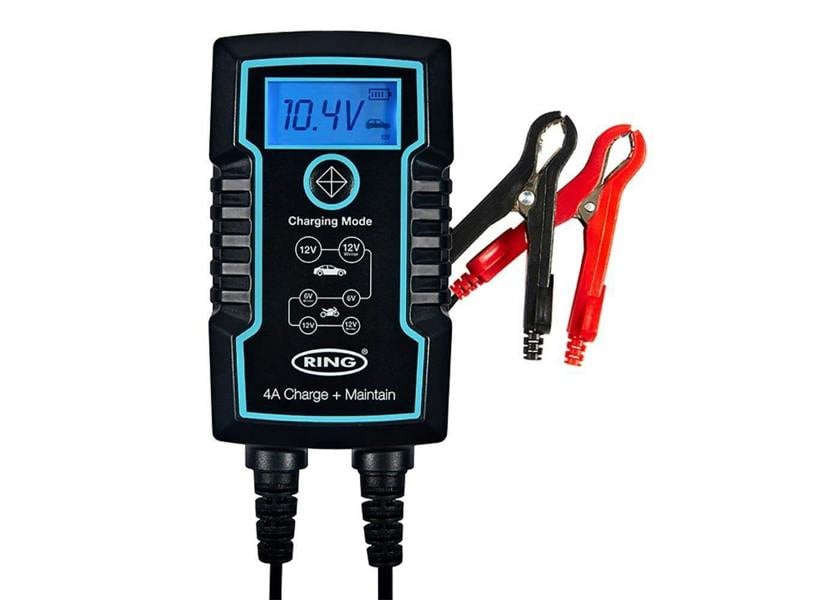 4A Smart Charger and Battery Maintainer Perfect for mowers, motorcycles and cars 6/12V
