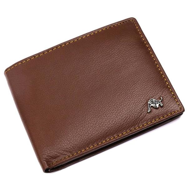 WILDBUFF Mens Brown Leather Wallet Timeless Everyday Wallet, Gift Ready