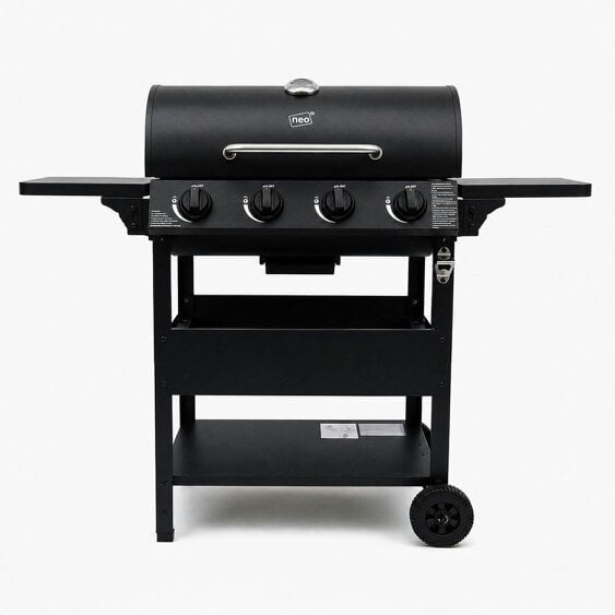 Neo Black Steel 4 Burner Gas Outdoor BBQ Grill