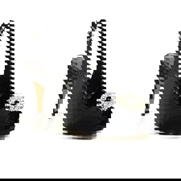 Lunar Womens/Ladies Venice Sling Back Sandals - Black