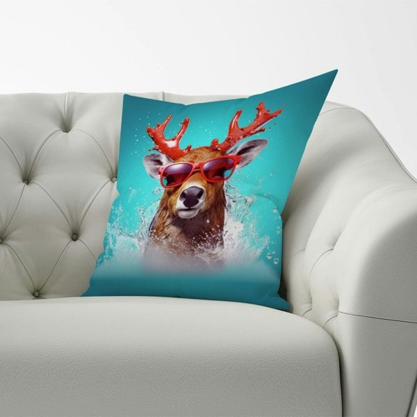 Warren Reed Rudolph With Reed Antlers Cushions