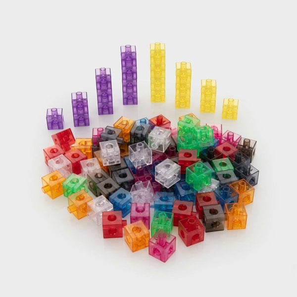 tickit Translucent Colour Linking Cubes
