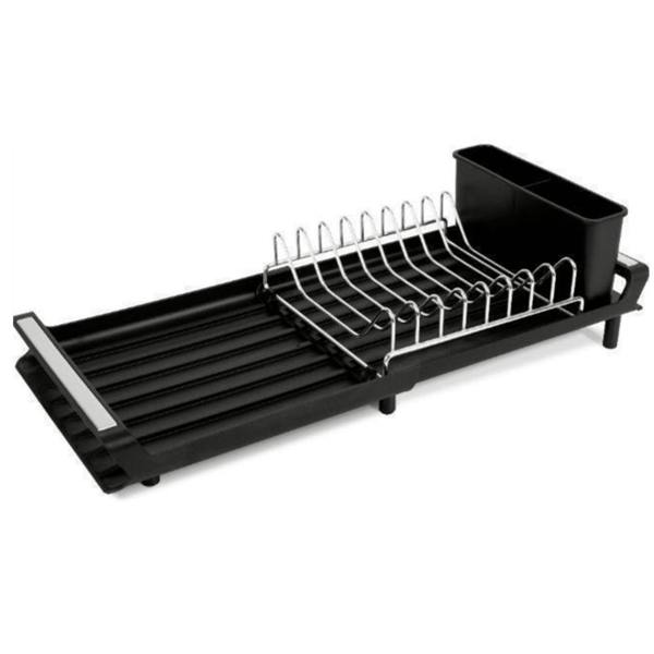 Berlinger Haus BH8892 Adjustable Dish Rack | Black Rose Gold