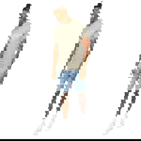 Crosshatch Mens Offaxis T-Shirt - Sage - 