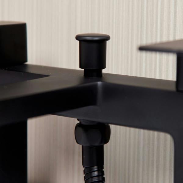 Flode Glan | Bath Shower Mixer | Including Handset and Holder | Matt Black