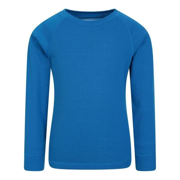 Mountain Warehouse Childrens/Kids Talus Round Neck Base Layer Top - Cobalt