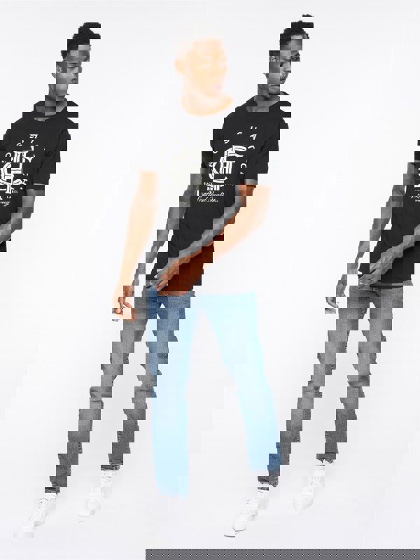 Crosshatch Princed Denim Jeans Stone Wash