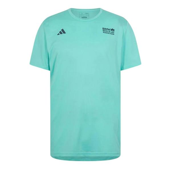 Adidas Mens Legends Marathon Lettering T-Shirt - Aqua - 