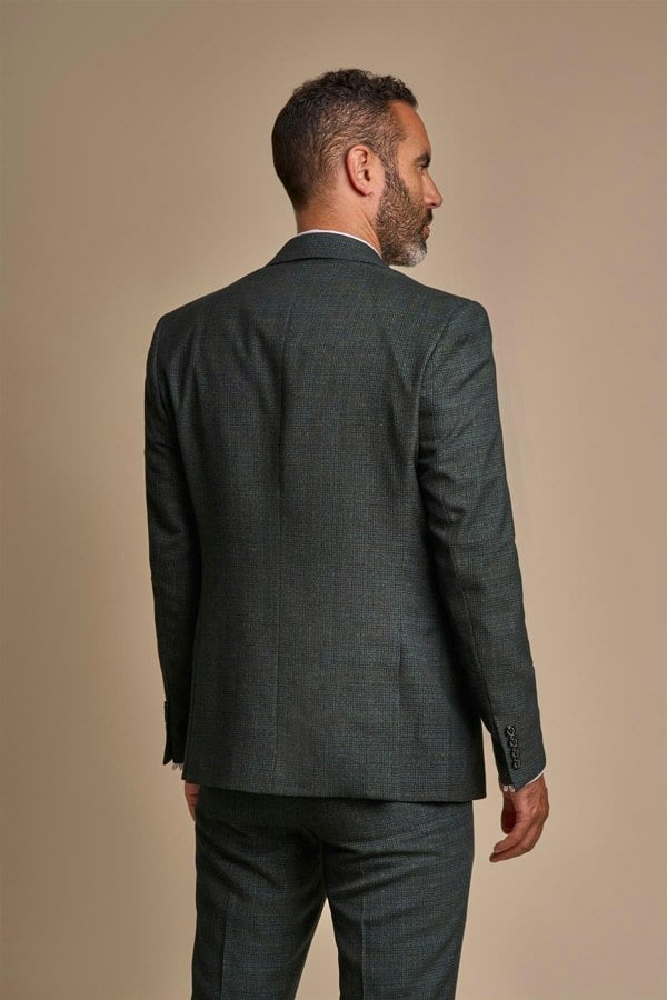 Caridi Olive Blazer Back