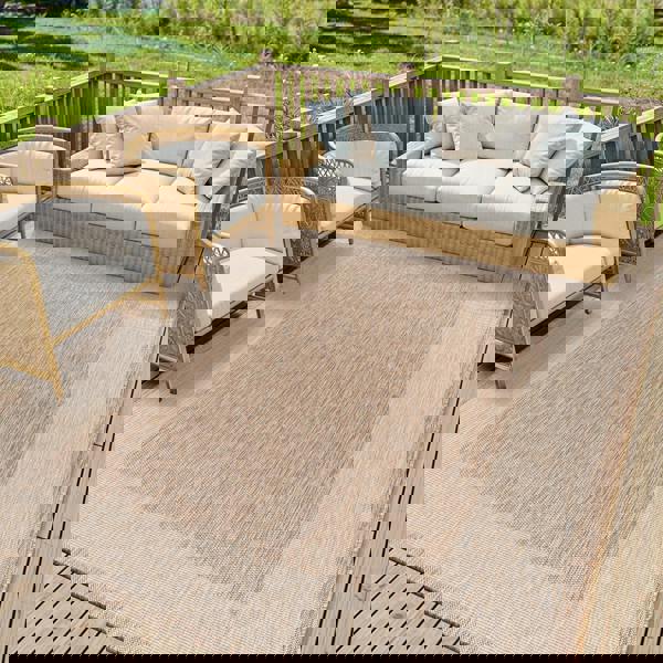 Livabliss Tuareg-Cottage Beige Ivory In- & Outdoor Jute-Look Rug