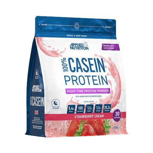 Applied Nutrition 100% Casein Protein, Strawberry Cream - 900g