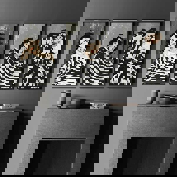 Extra Large Wall Art For Living Room | Set of 3 Boho Women Wall art Prints