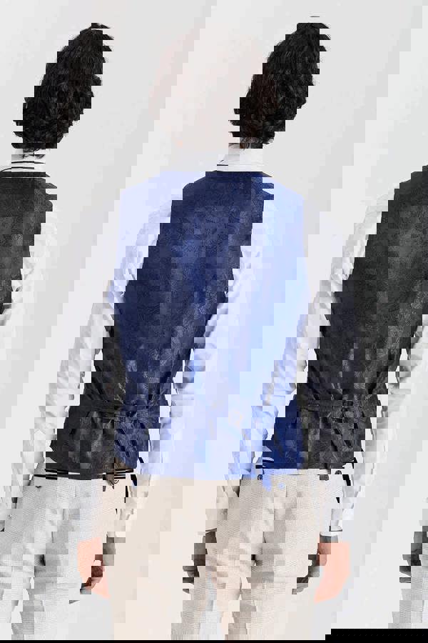 Paul Andrew Regent - Men's Cream 3 Piece Checked Tailored Fit Suit