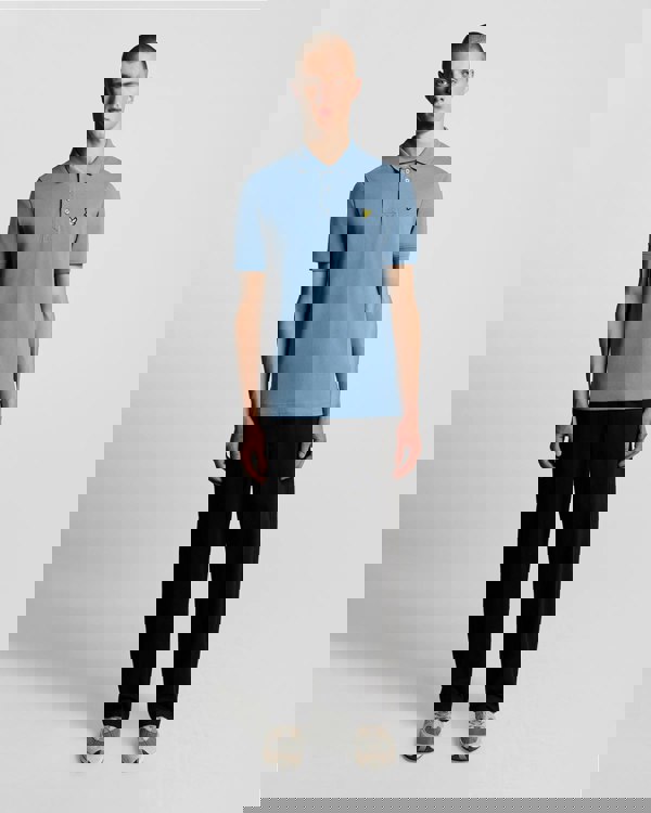 Lyle & Scott Plain Mens Polo Shirt SP400VOG - X861 Ocean Sky