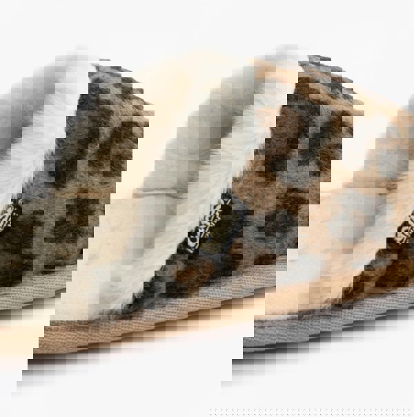 Totes Isotoner ANIMAL FUR Womens Mule Slippers Animal Print