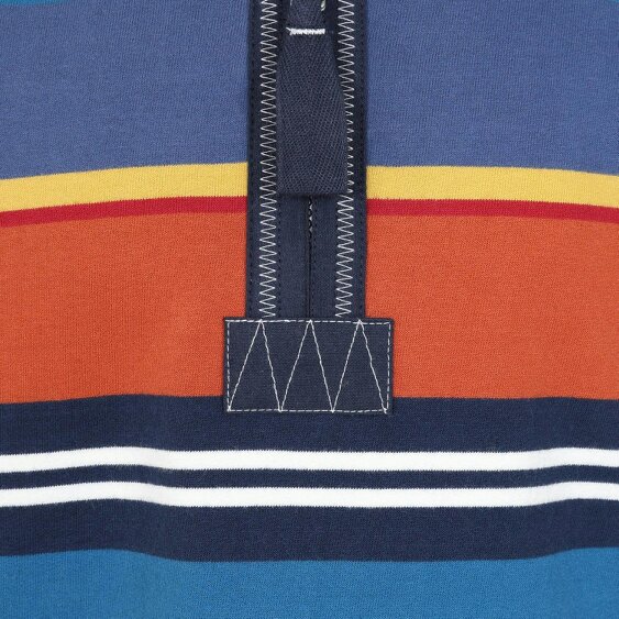 Lazy Jacks LJ40SC - Boy's Striped Quarter Zip - Grey