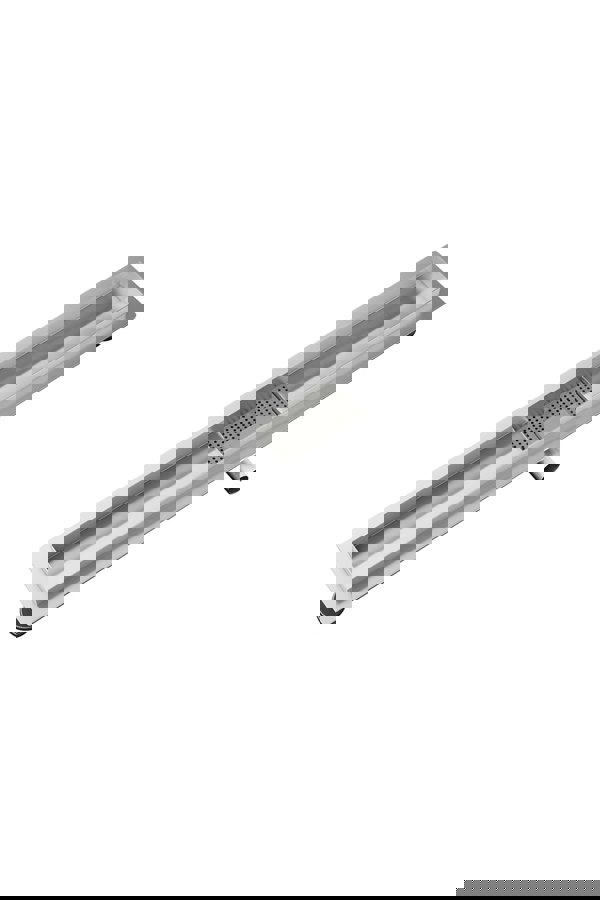 Living and Home 70cm Stainless Steel 2-in-1 Siphonic Linear Insert Shower Drain- Adjustable Height & Slope, Removable Cover, Filter & Siphon