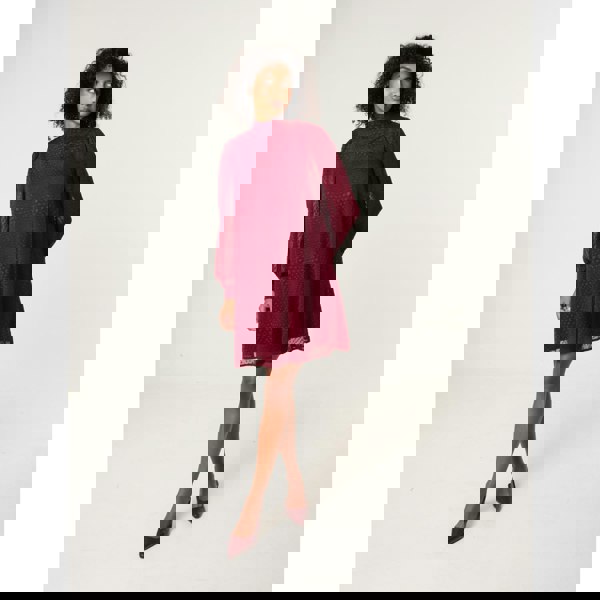 Blue Vanilla High Neck Shift Dress