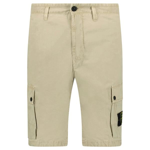 Stone Island Brushed Bermuda Shorts Desert - chancefashionco
