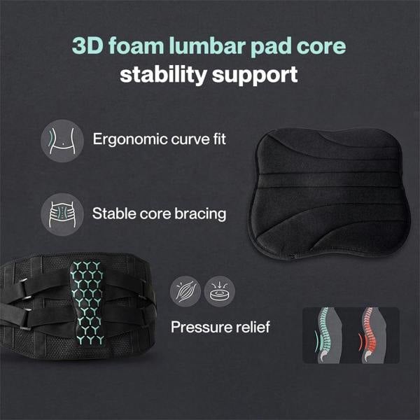 Centra Lumbar Support Belt Adjustable Lower Back Bracke for Men Breathable 120cm