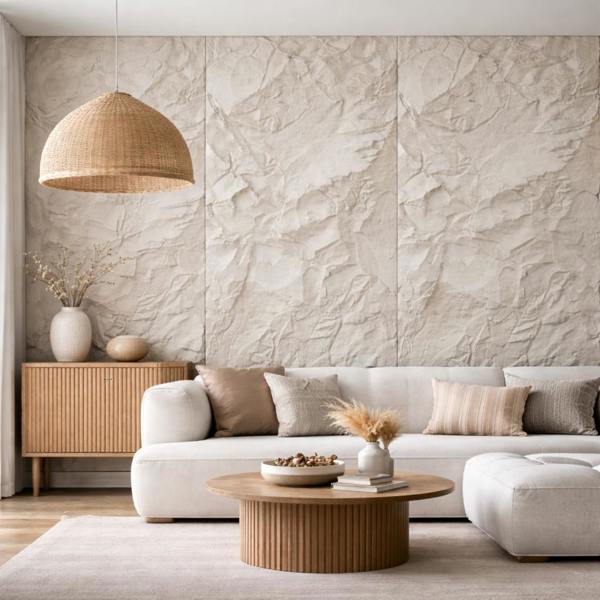 Britwall Light Stone Crushed Texture PU Wall Panel Pack of 3 – Crushed Texture
