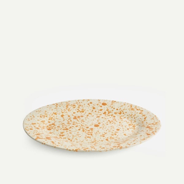 Hot Pottery Serving Platter Burnt Orange