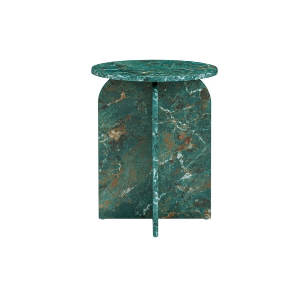 Arco Round Side Table - Amazon Green