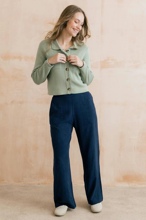 Lily & Me Piper Knitted Jacket Silver Sage