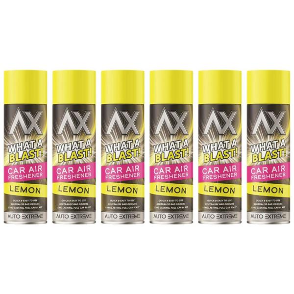Auto Extreme 6X - What A Blast! Lemon Car Air Freshener Spray 500ml