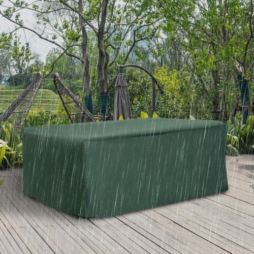 Outsunny Garden Furniture Cover Outdoor Waterproof Rattan Set Rain Protection - Green