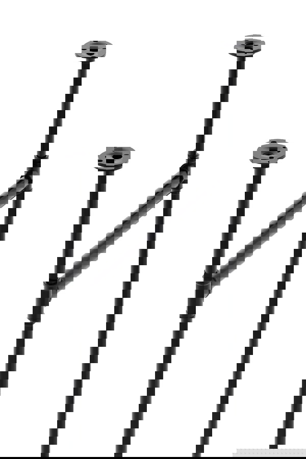 Living and Home 71cm/27.95 inch 2Pcs Black H-shaped Metal Table Legs Furniture Replacement Legs for Dining Table, Desks and Workbenches