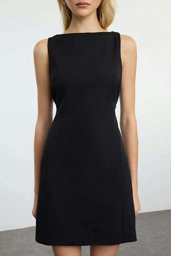 WOVCOR A-Line Mini Woven Dress