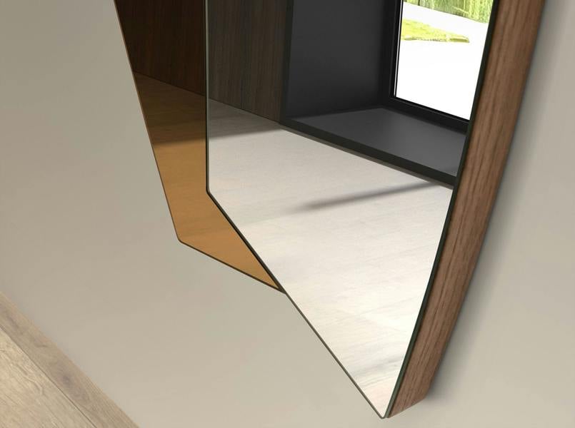 Angel Cerdá Organic walnut wall mirror 3313