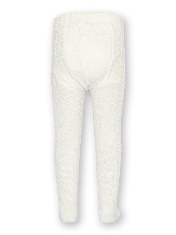 Kite Girls Organic Cable Tights Off White
