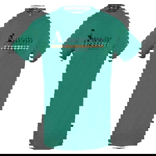 Aquascutum Mens Strip Logo T-Shirt - Green - 